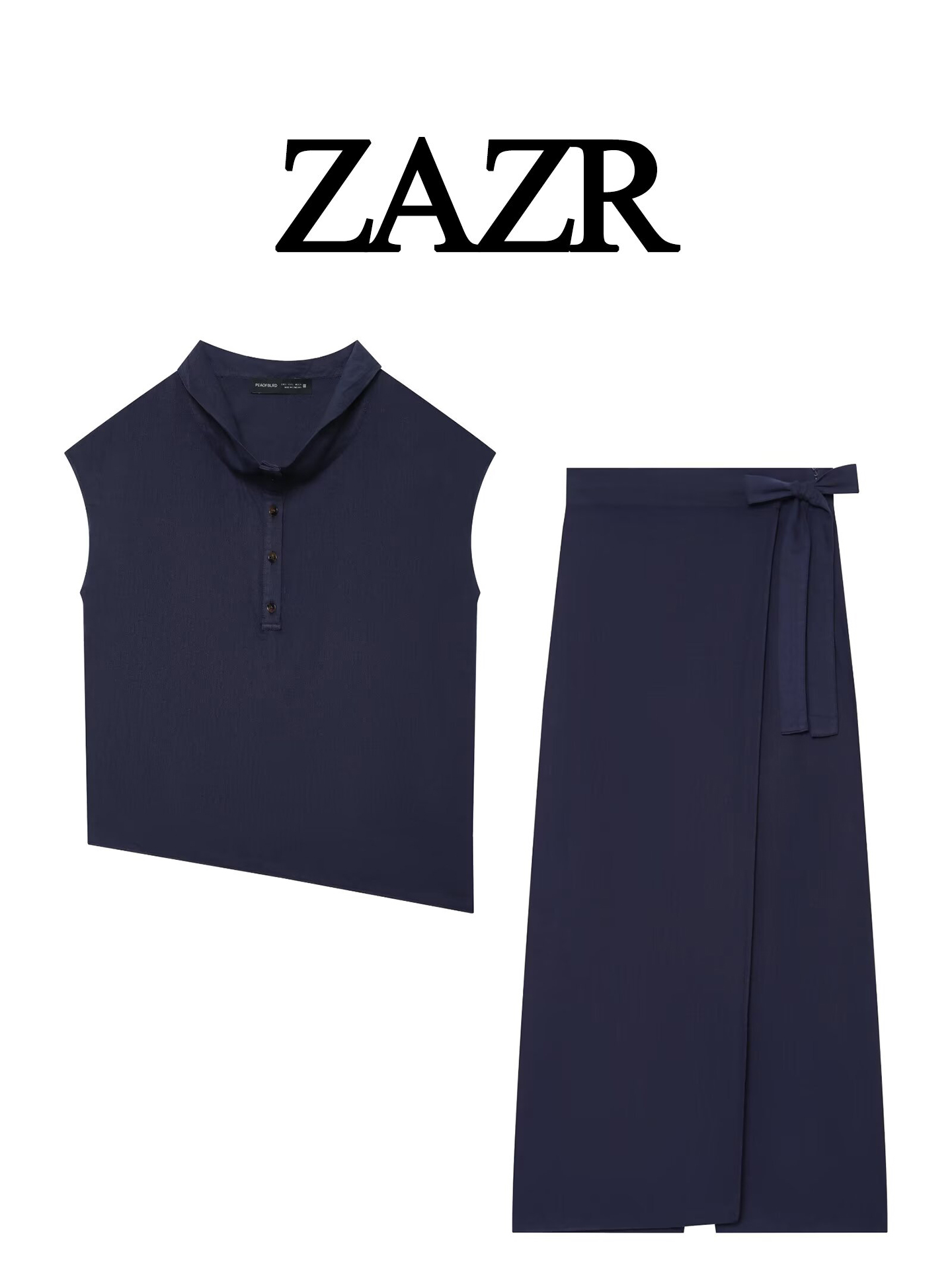 Summer Clothing Wraps - Elegancki zestaw składający się z koszuli