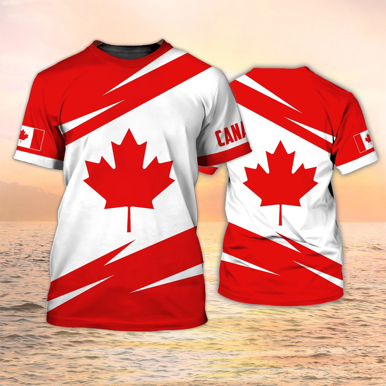 Summer Clothing Women Canada - Koszulki z nadrukiem flagi Kanady, wykonane