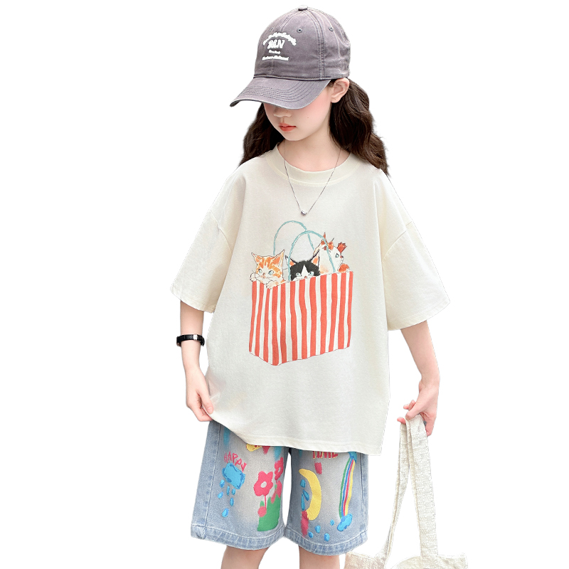 Letni zestaw top i spodnie dla – Summer Clothing Drawing recenzja i cena