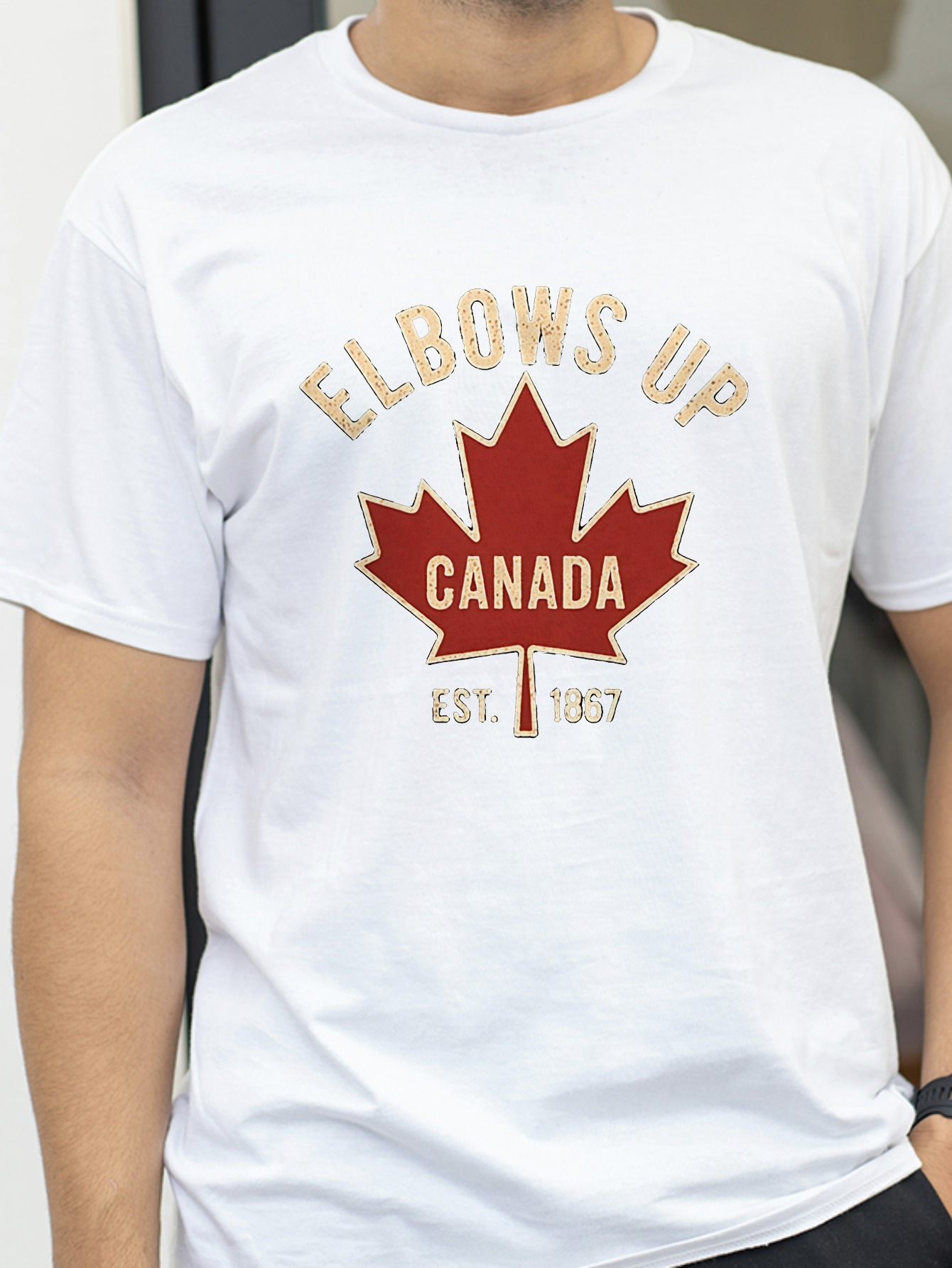 Koszulka Elbows Up Canada dla  – Summer Clothing Women Canada recenzja i cena
