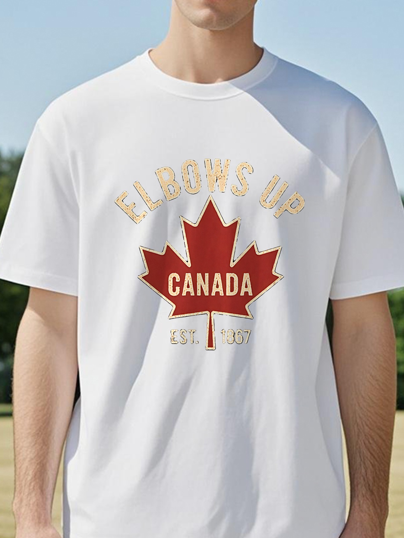 Koszulka Elbows Up Canada dla  – Summer Clothing Women Canada recenzja i cena