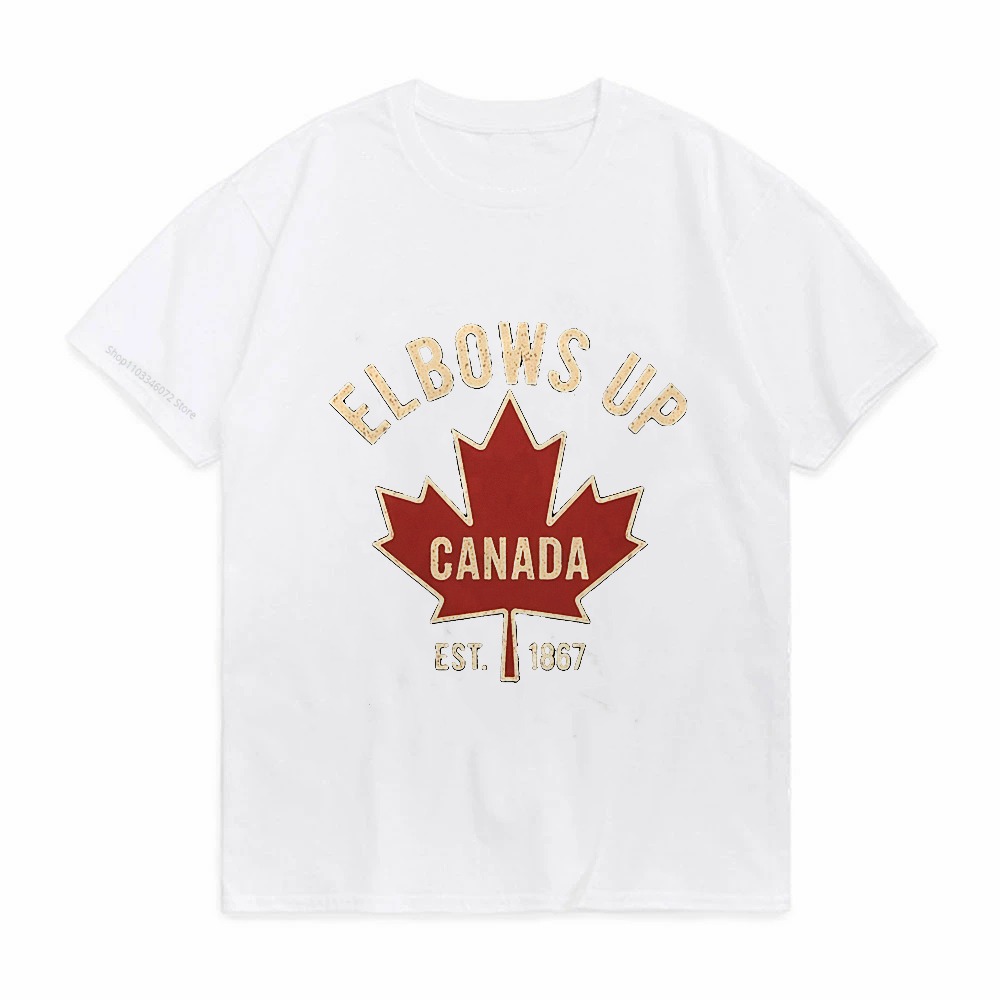Koszulka Elbows Up Canada dla  – Summer Clothing Women Canada recenzja i cena