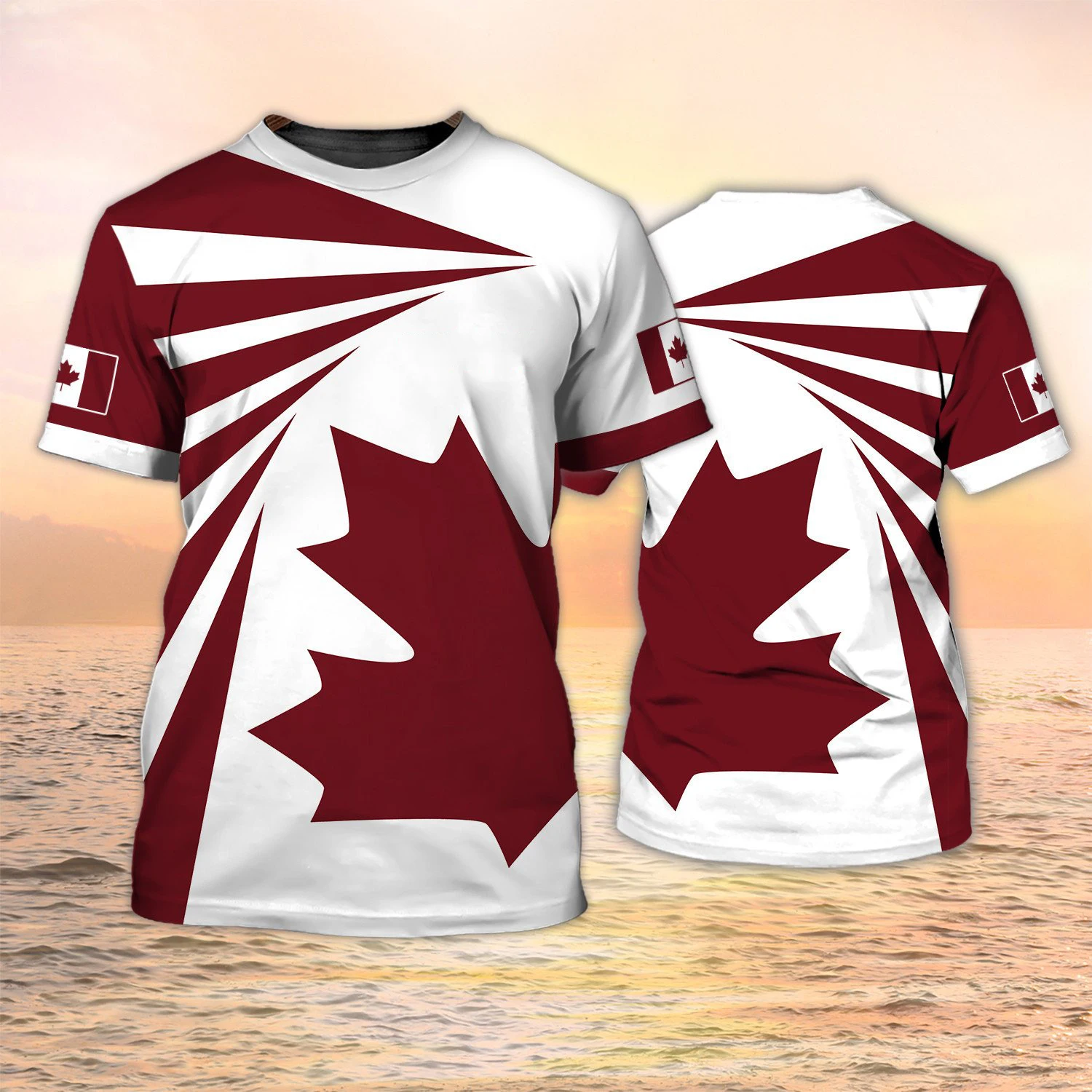 Koszulki z nadrukiem flagi Kan – Summer Clothing Women Canada recenzja i cena