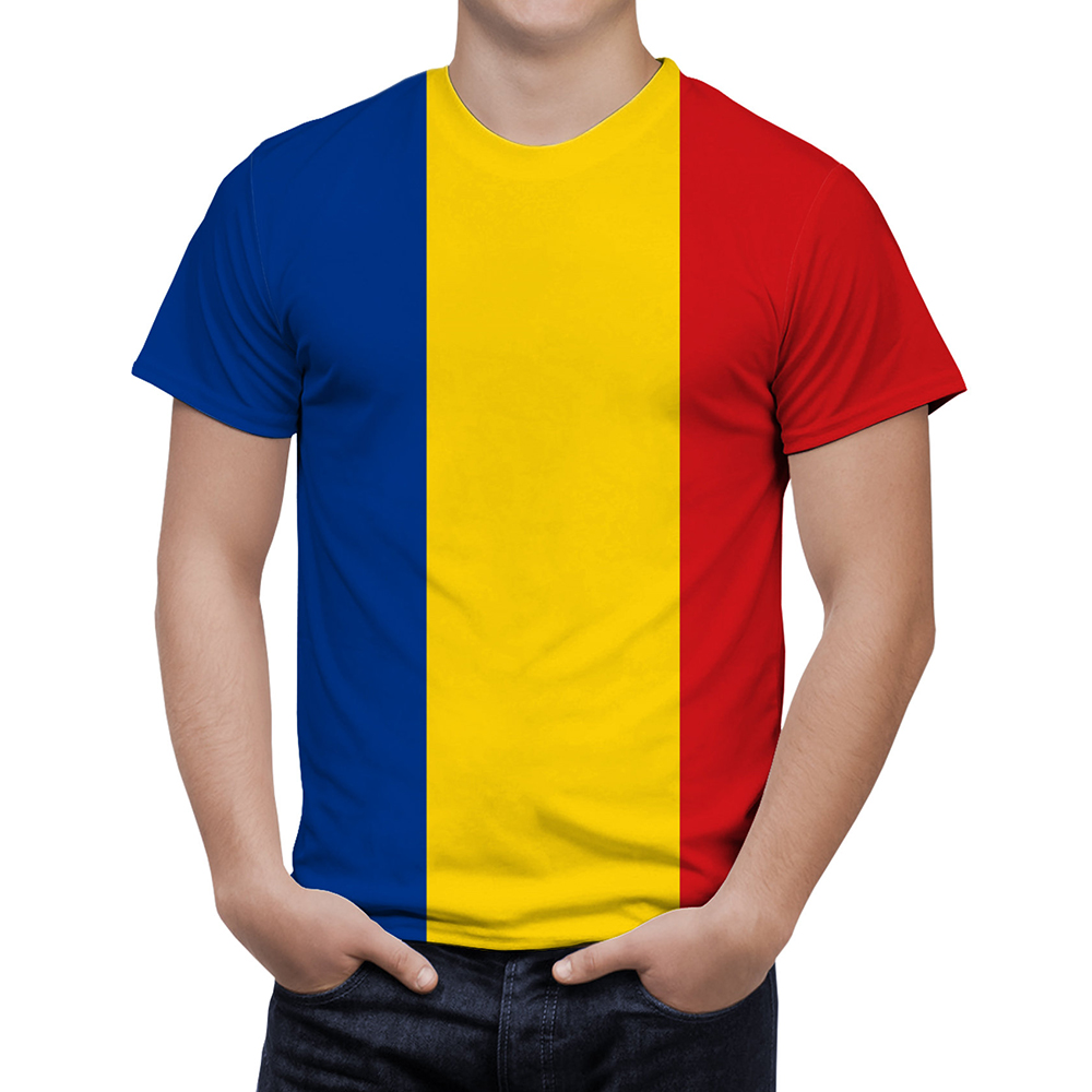 Koszulka z grafiką flagi Rumun – Summer Clothing Wholesale recenzja i cena